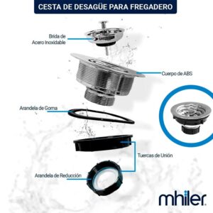 Cesta de Desagüe para Fregadero