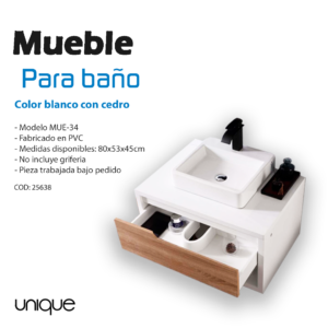Mueble de Baño 80x53x45cm Unique