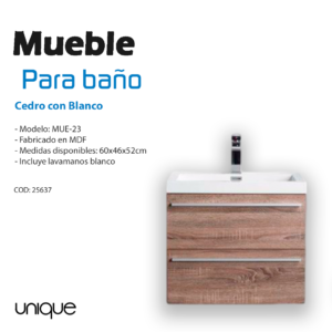 Mueble de baño 60x40x52cm Unique