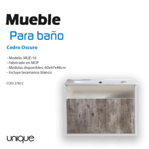 Mueble de baño 60x47x48cm Unique